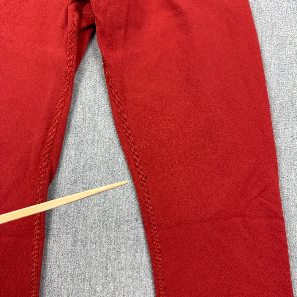 Lululemon Leggings Women 6 Orange Wunder Under Crop High Rise 21